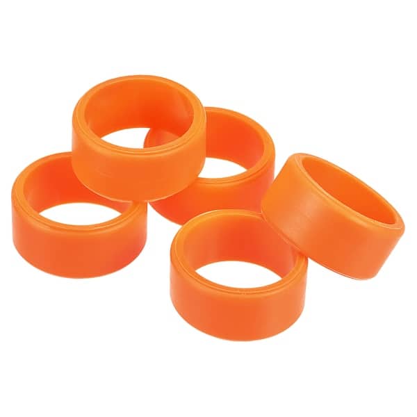 Silicone Rubber Bands Rings Nonslip 1" for Wrapping Paper, 5pcs Bed